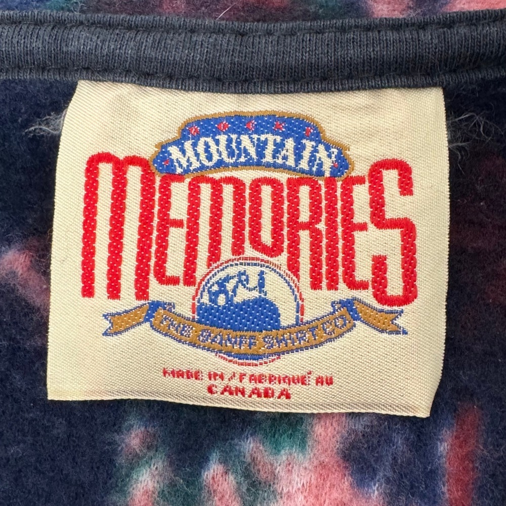 Vintage Mountain Memories The Banff Shirt Co. Snap Front Fleece Womens XL - Picture 8 of 11